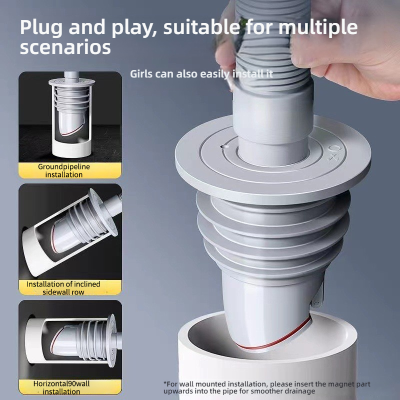 Silicone Bathroom Sewer Seal R – Drain Pipe Clip recenzja i cena
