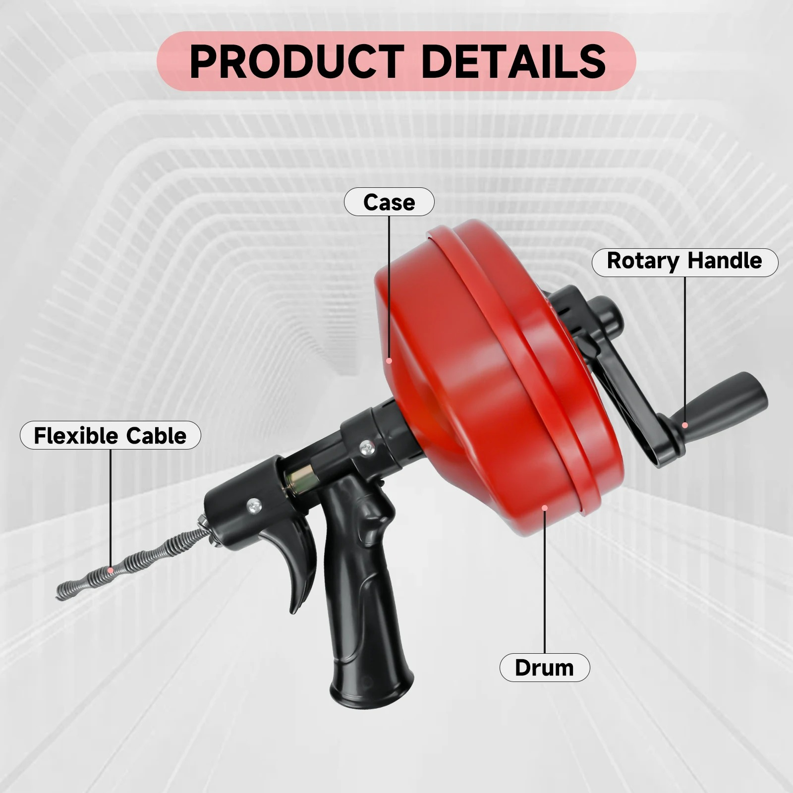 Professional Drain Snake Auger – Drain Snake Flexible recenzja i cena