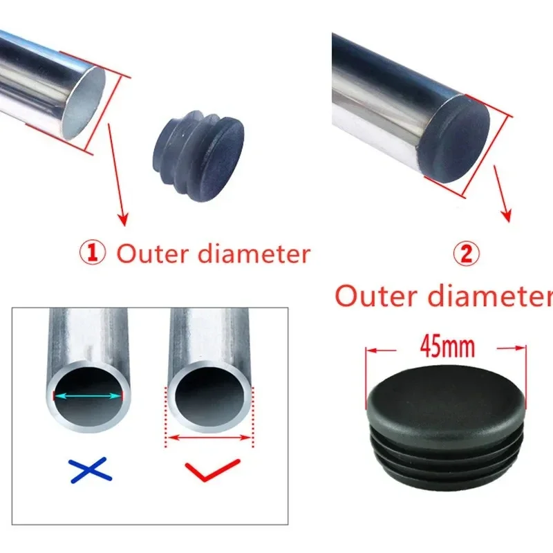 Black Round Pipe Plug 10-60mm  – Plastic Pipe Clip recenzja i cena