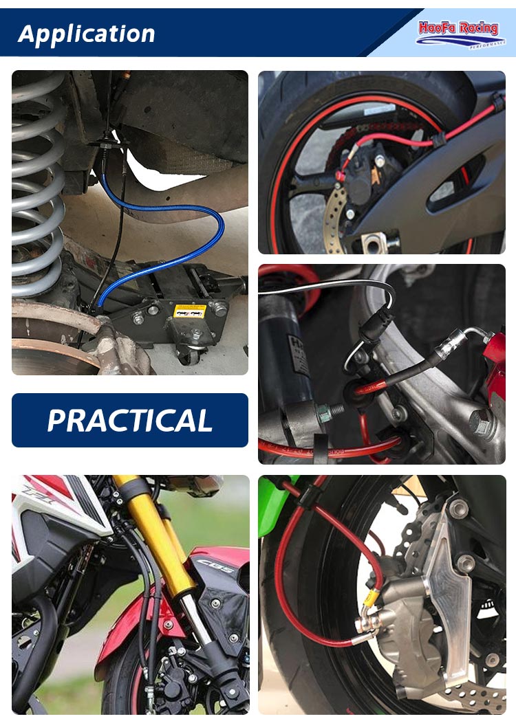 AN3 Motorcycle PTFE Brake Line – Flexible Hose Braided recenzja i cena