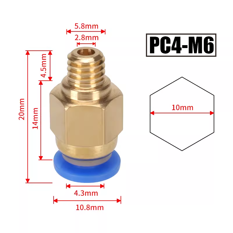 10pcs/lot PC4-M10 Pneumatic Co – Ptfe Tape Thread recenzja i cena