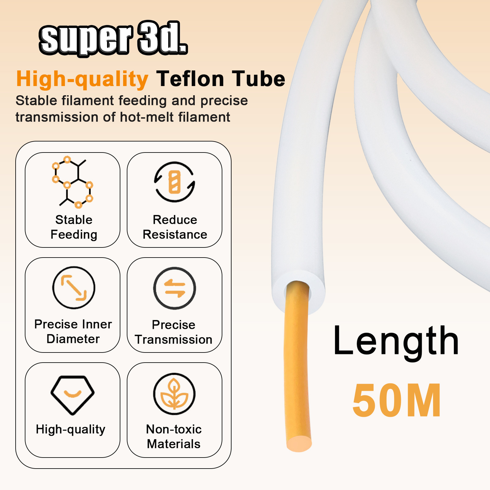 1/2/50M Bambu Lab PTFE Tube ID – Ptfe Tape Thread recenzja i cena