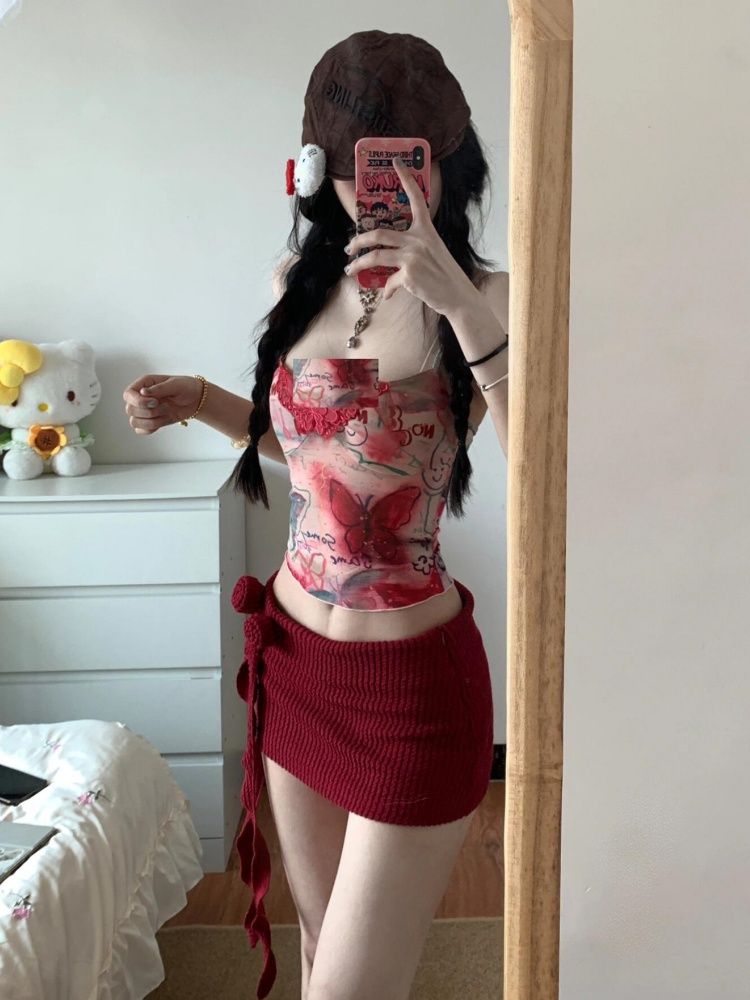 Women Y2K Two Piece Set Butter – Pipe Bending Spring recenzja i cena