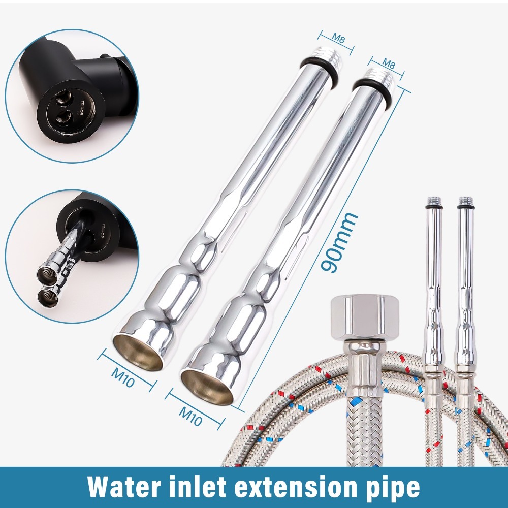 2PCS Flexible Plumbing Pipes G – Flexible Hose Braided recenzja i cena