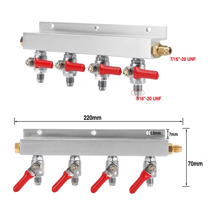 IMAICTUU 4 Way Gas Manifold Co – Push Fit Connector recenzja i cena