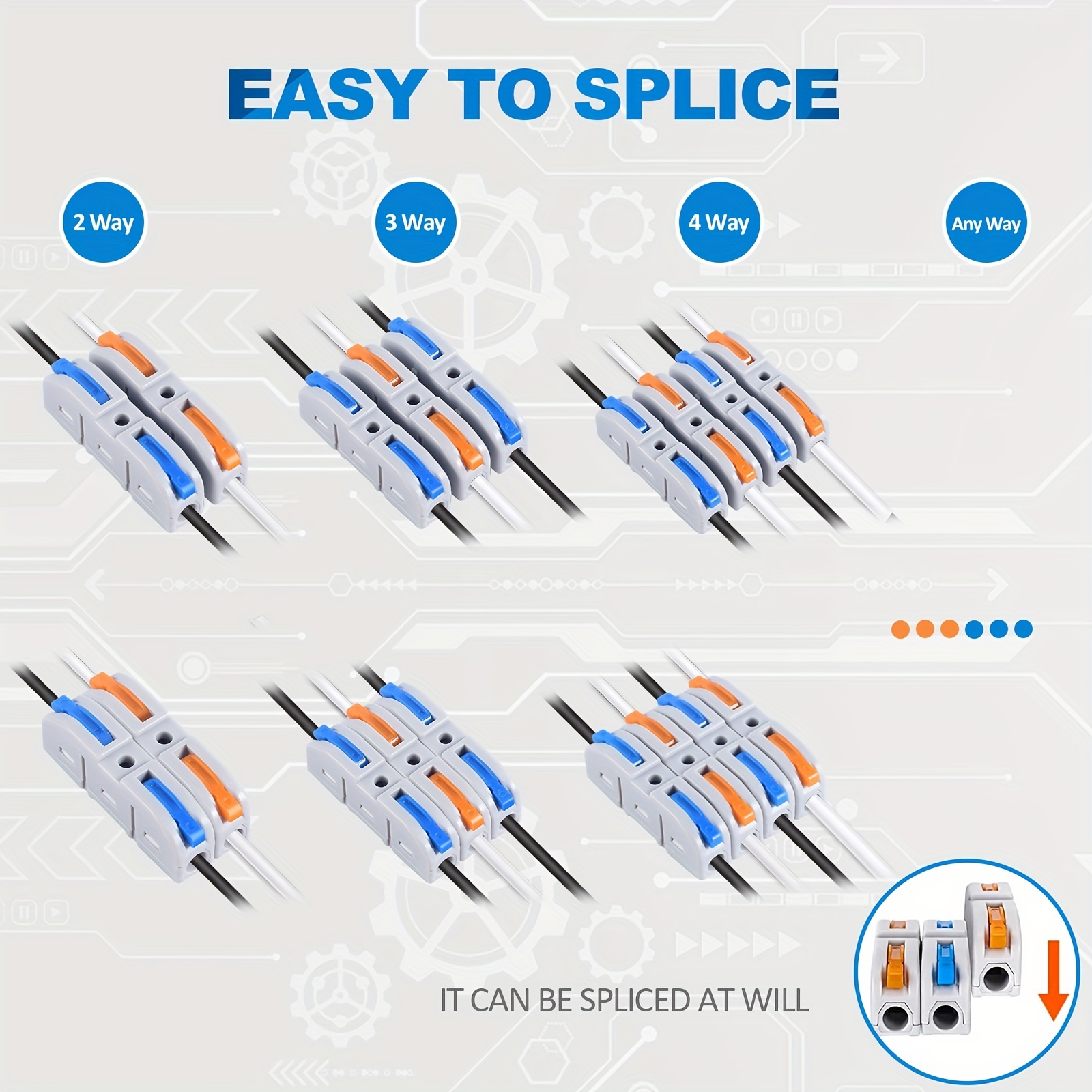 Lever Wire Connectors, 10pcs/6 – Push Fit Connector recenzja i cena