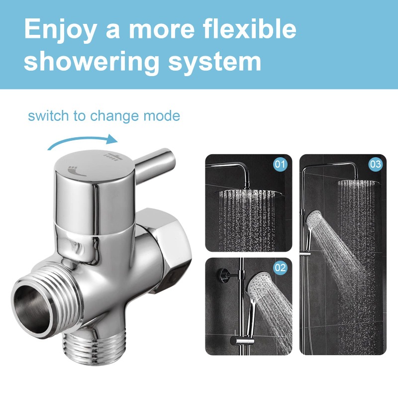 Brass Metal 3 Way Shower Head  – Shower Valve Cartridge recenzja i cena