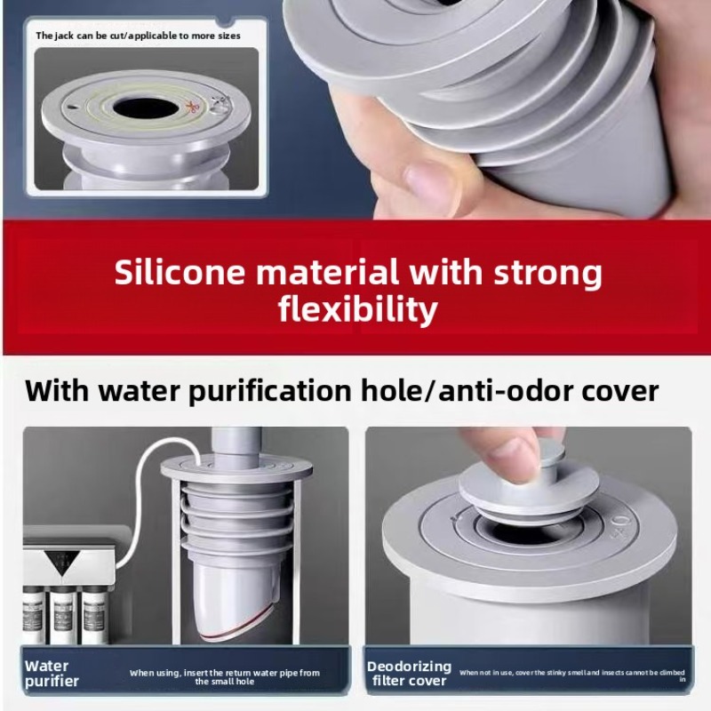 Sink Plug Sewer Pipe Sealing R – Drain Pipe Clip recenzja i cena