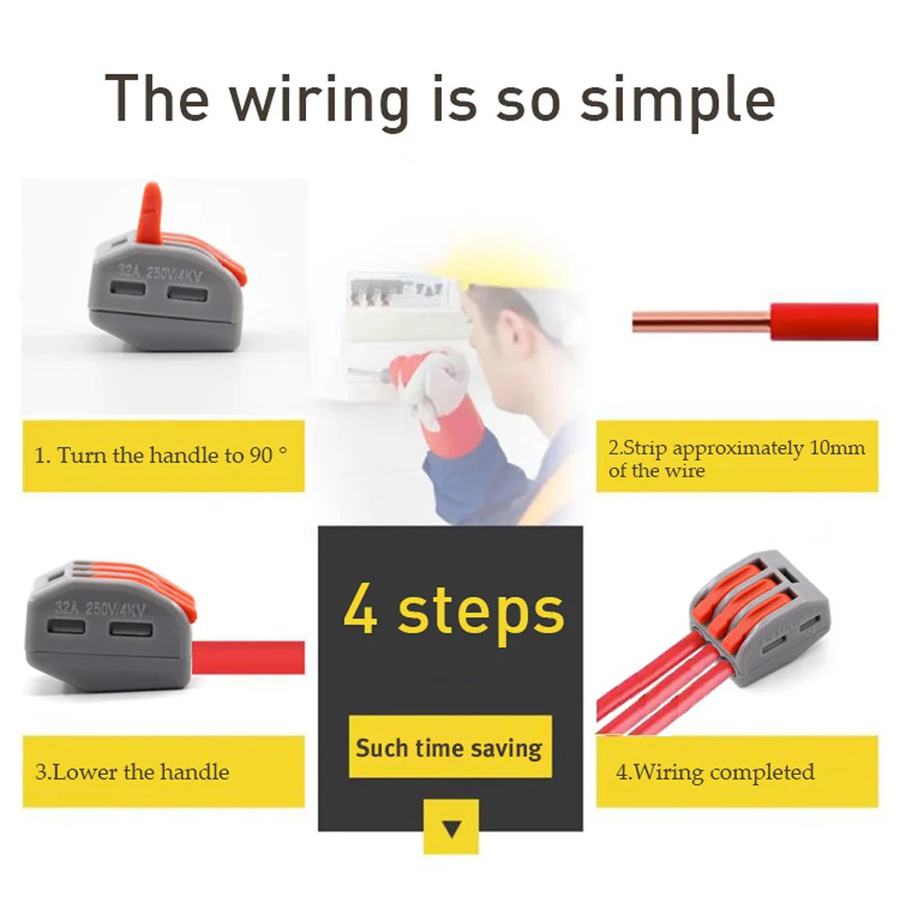 30/48 Pcs Fast Wiring Connecto – Push Fit Connector recenzja i cena
