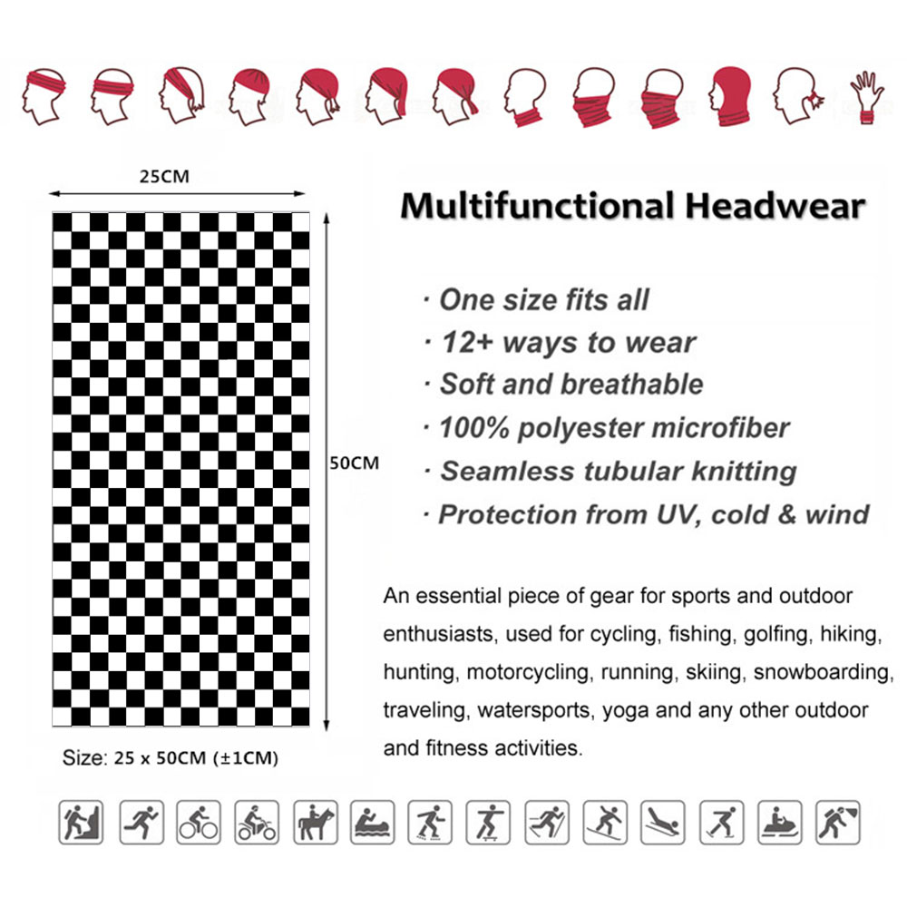Checkered Ska Printed Headband – Pipe Bending Spring recenzja i cena